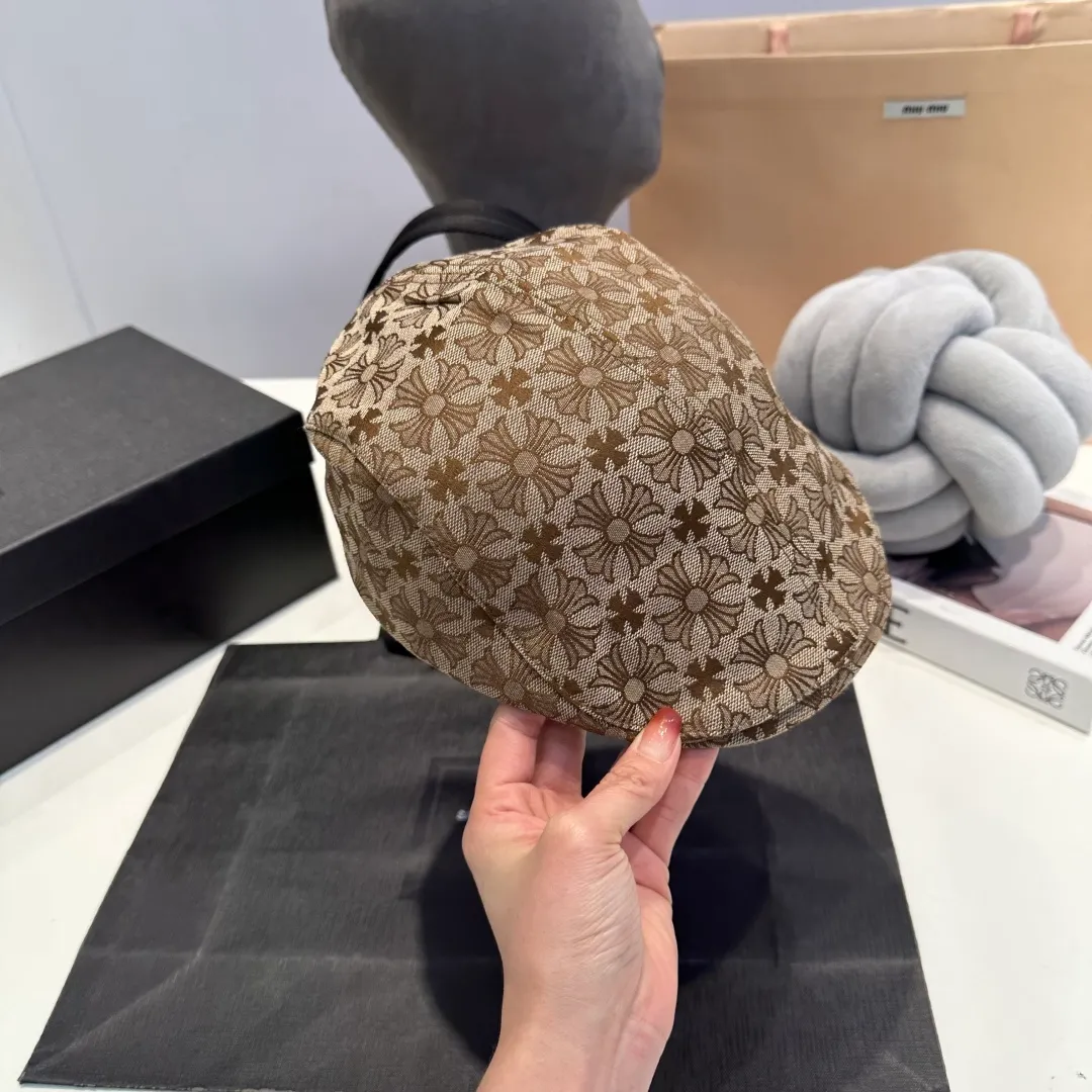 P60 Kroxin 2025 new spring style beret, pure cotton fabric, simple and versatile style, head circumference 57cm